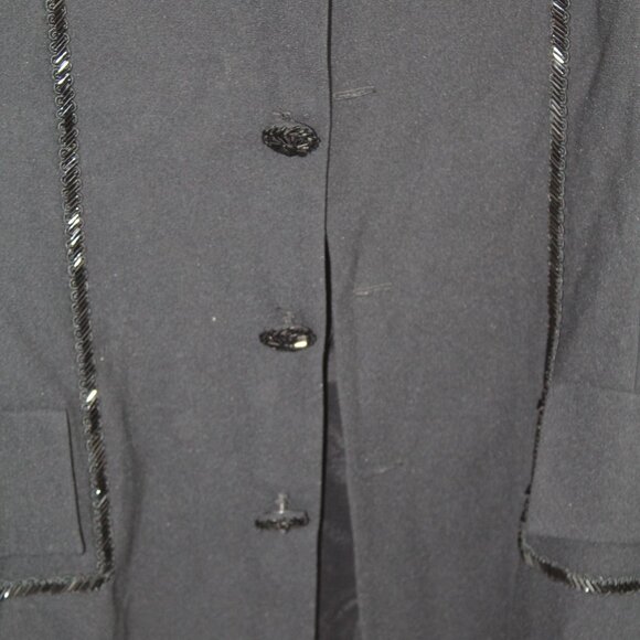 Women's Vintage Black Suit Top Size 18 - Picture 3 of 13